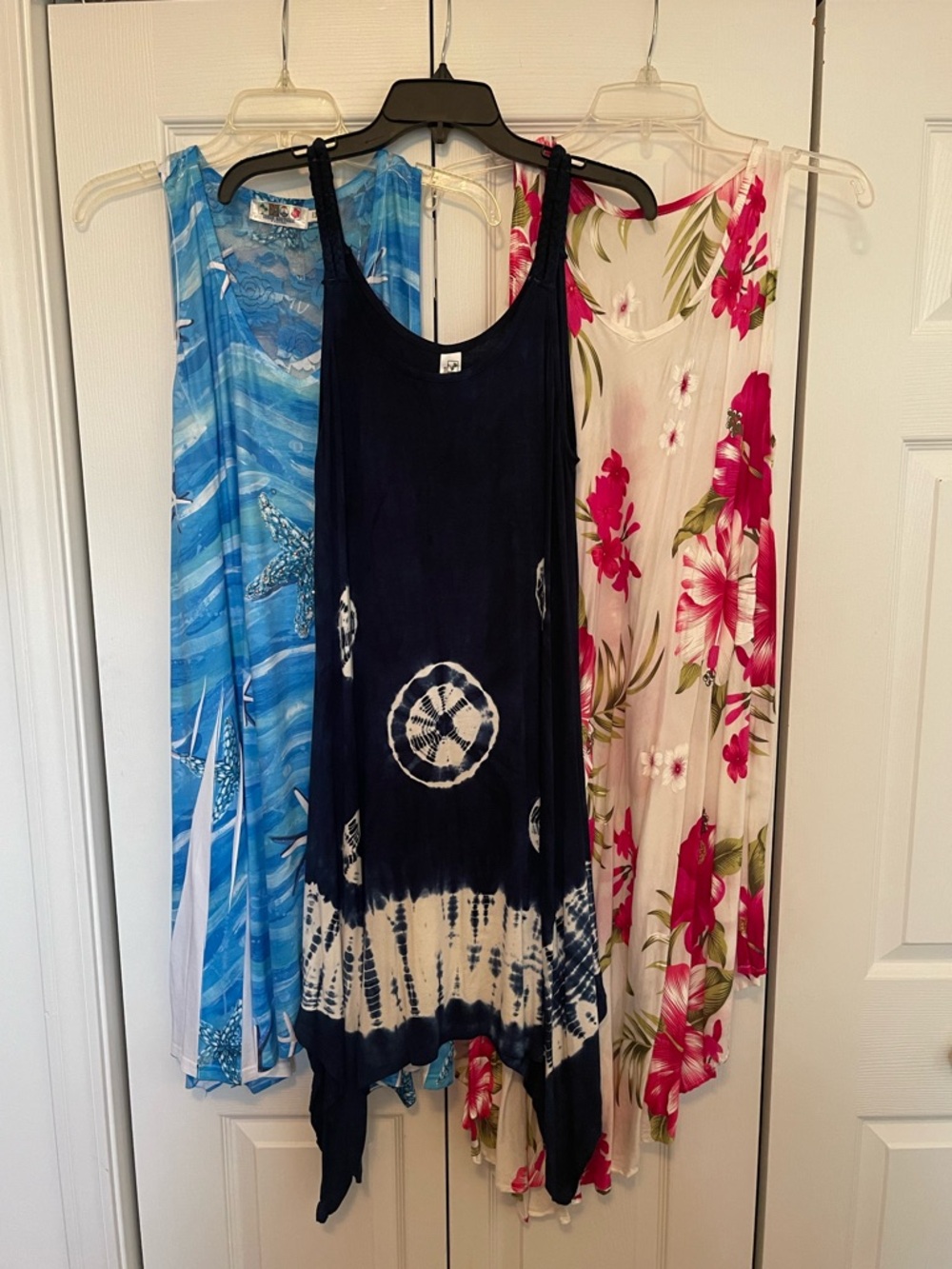 Lot of 3 Tropical Boho Summer Dresses / Beach Cover-Ups